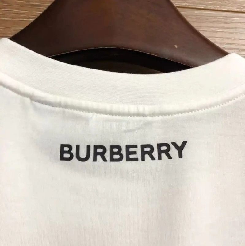 Burberry Burberry White Cotton Men's T-Shirt Size US XXS / EU 40 - 4 Thumbnail