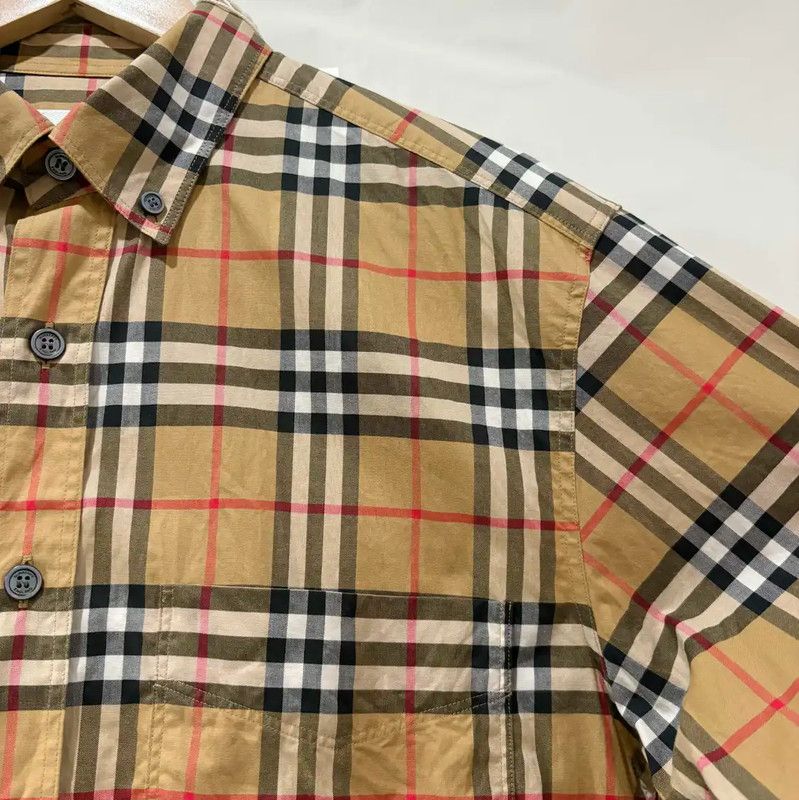 Burberry Burberry Men’s Long Sleeve Checkered Shirt Size US M / EU 48-50 / 2 - 6 Thumbnail
