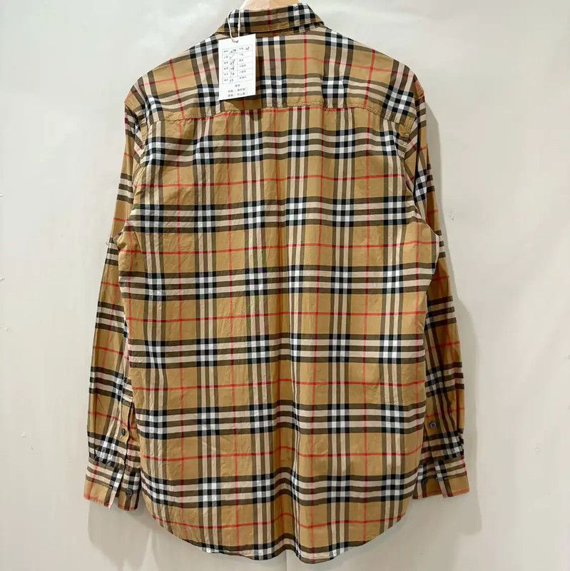 Burberry Burberry Men’s Long Sleeve Checkered Shirt Size US M / EU 48-50 / 2 - 2 Thumbnail
