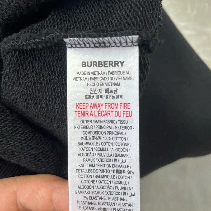 Burberry Burberry Black Men's Sweatshirt Size M Size US M / EU 48-50 / 2 - 4 Thumbnail