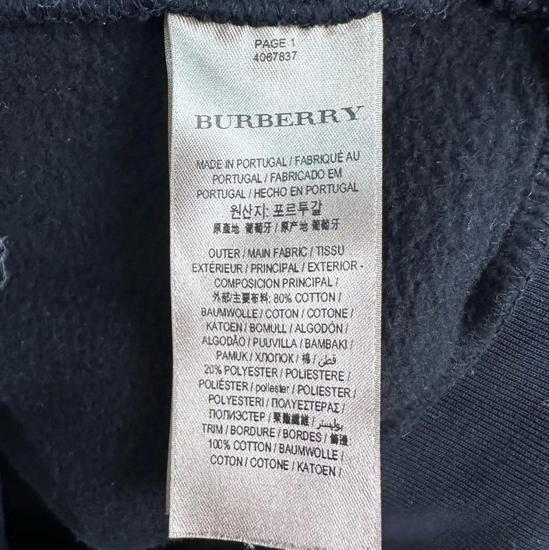 Burberry Burberry Black Long Sleeve Hoodie for Men Size US S / EU 44-46 / 1 - 5 Thumbnail
