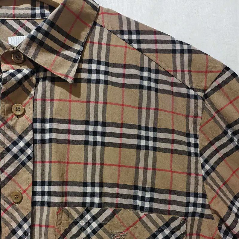 Burberry Burberry Long Sleeve Cotton Check Shirt Size US M / EU 48-50 / 2 - 5 Thumbnail