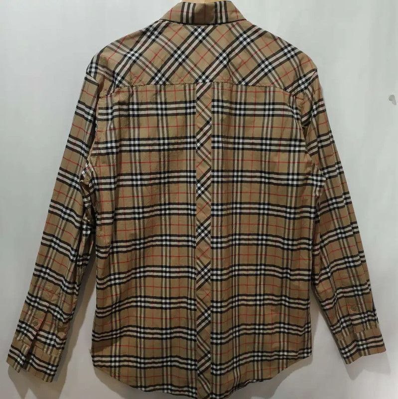 Burberry Burberry Long Sleeve Cotton Check Shirt Size US M / EU 48-50 / 2 - 2 Thumbnail