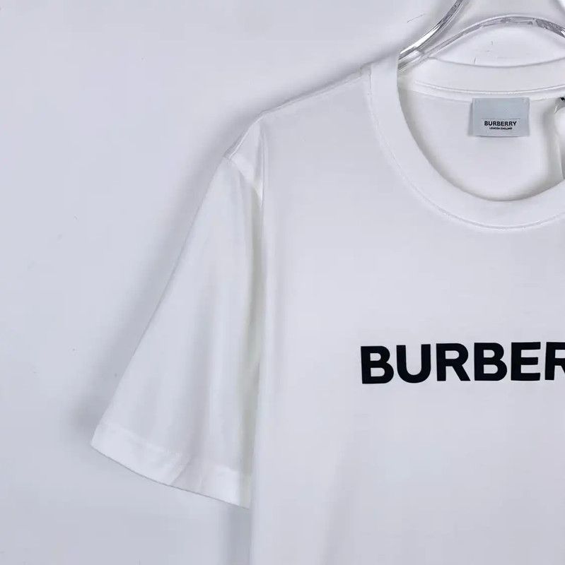 Burberry Burberry White Cotton Men's T-shirt Size US L / EU 52-54 / 3 - 3 Thumbnail