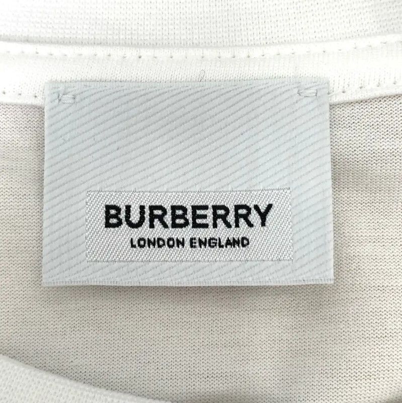 Burberry Burberry White Cotton Men's T-shirt Size US L / EU 52-54 / 3 - 5 Thumbnail