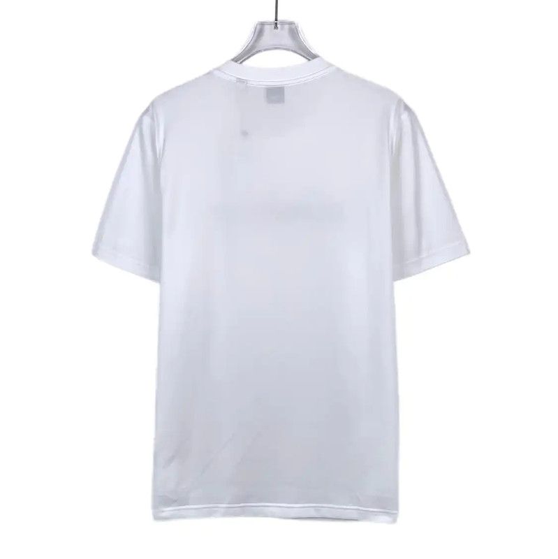Burberry Burberry White Cotton Men's T-shirt Size US L / EU 52-54 / 3 - 2 Thumbnail