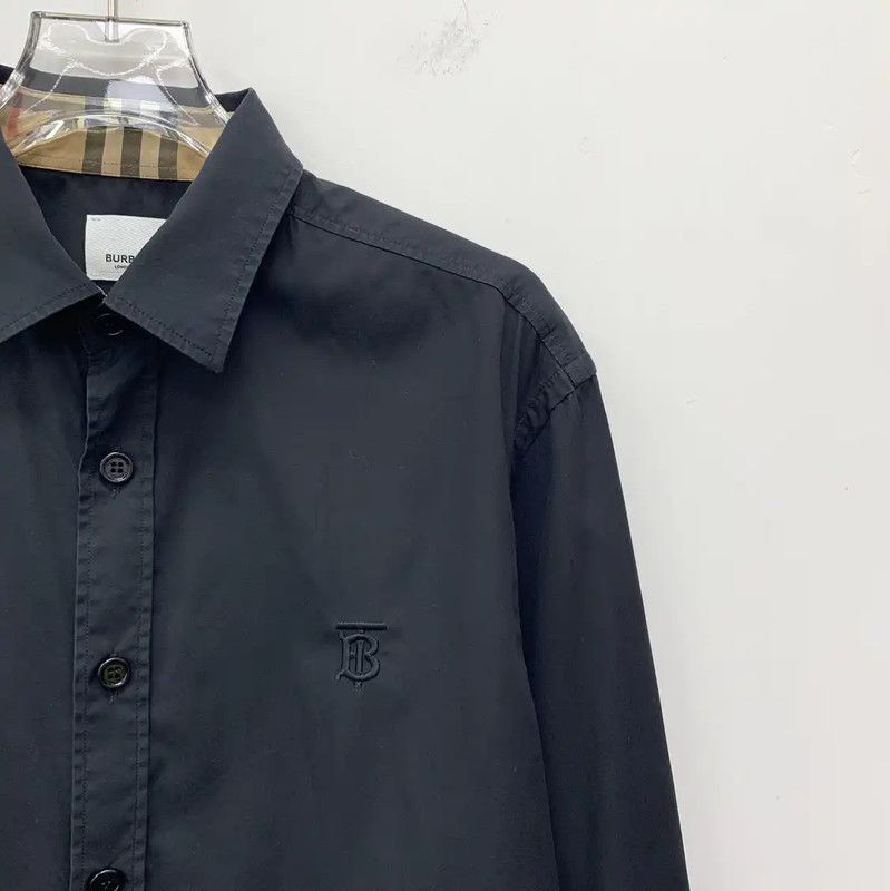 Burberry Burberry Black Cotton Long Sleeve Shirt Size US S / EU 44-46 / 1 - 3 Thumbnail