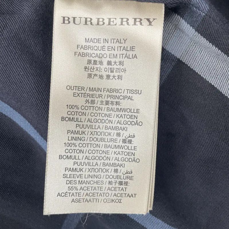 Burberry Burberry Men's Blue Trench Coat Size S Size US S / EU 44-46 / 1 - 5 Thumbnail