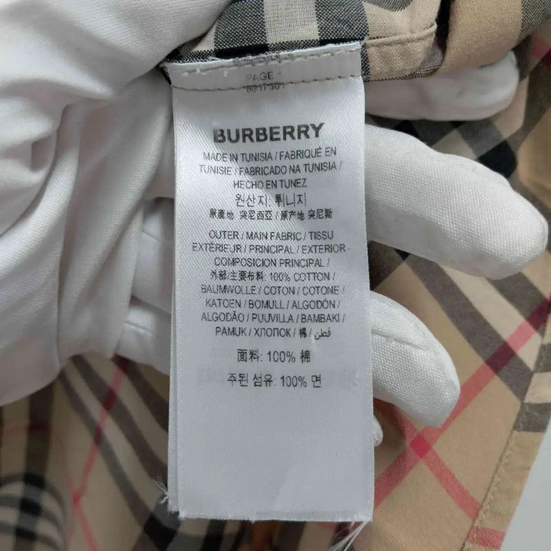 Burberry Burberry Khaki Cotton Short Sleeve Shirt Size US S / EU 44-46 / 1 - 6 Thumbnail