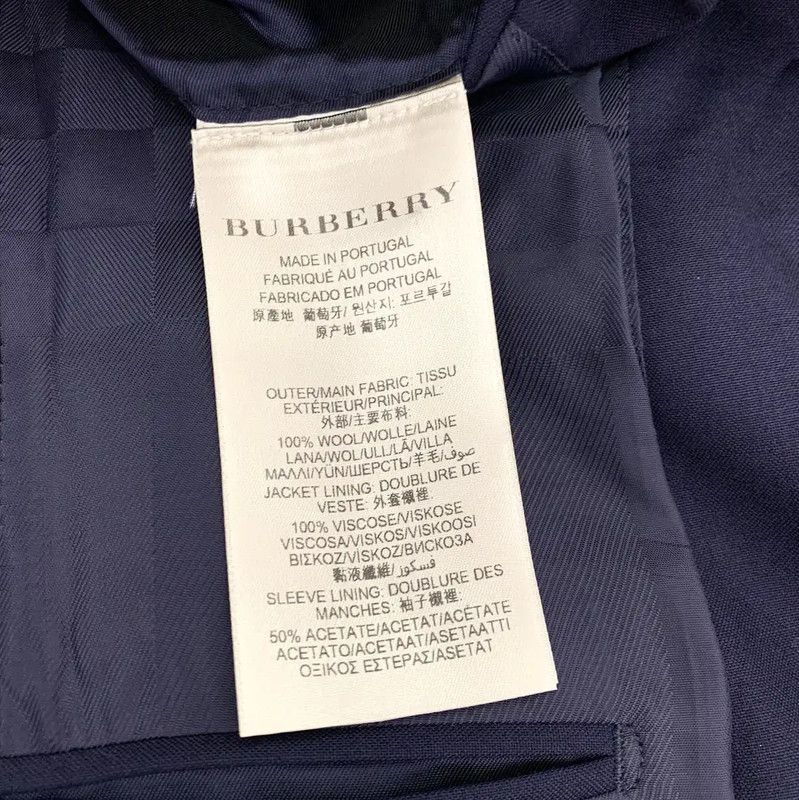 Burberry Burberry Navy Wool Men's Blazer Jacket Size US S / EU 44-46 / 1 - 7 Thumbnail