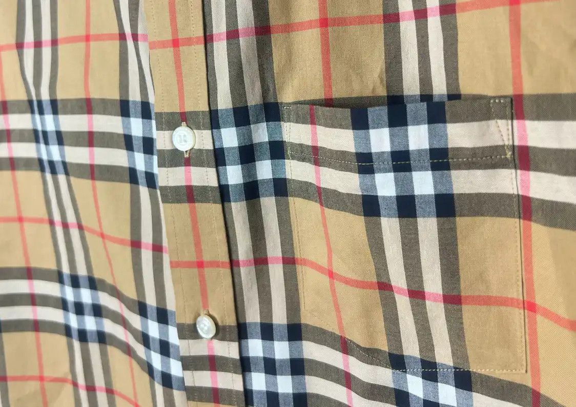 Burberry Burberry Yellow Cotton Long Sleeve Shirt Size US S / EU 44-46 / 1 - 3 Thumbnail