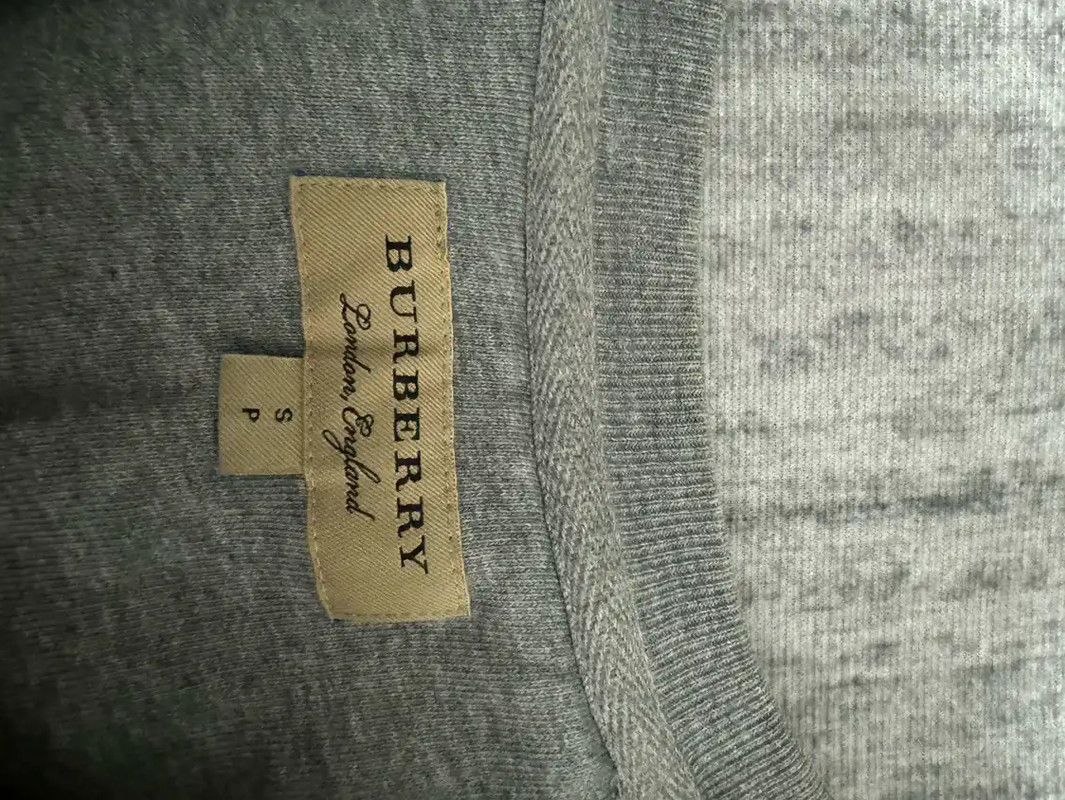 Burberry Burberry Gray Cotton Logo Men's Sweatshirt Size US S / EU 44-46 / 1 - 3 Thumbnail