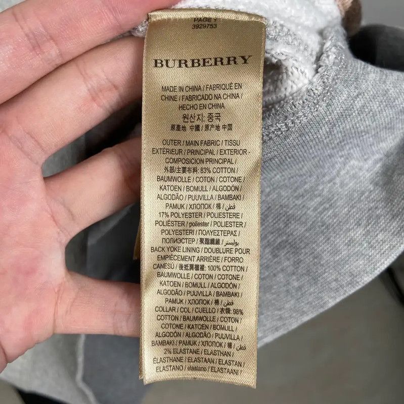 Burberry Burberry Men's Gray Cotton Long Sleeve Jacket Size US L / EU 52-54 / 3 - 4 Thumbnail