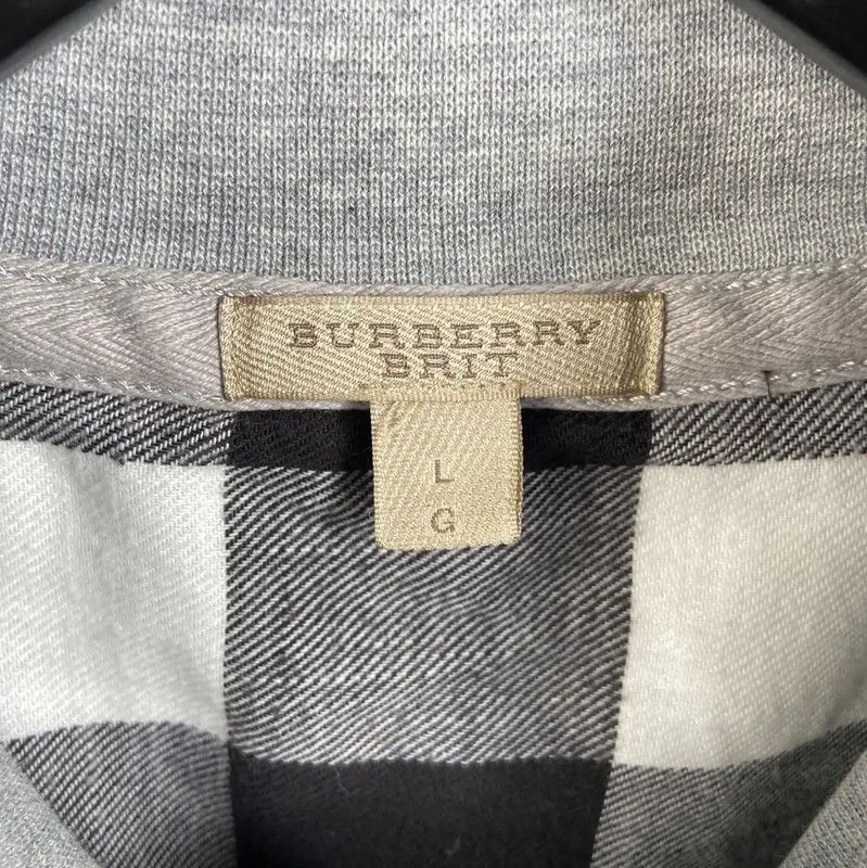 Burberry Burberry Men's Gray Cotton Long Sleeve Jacket Size US L / EU 52-54 / 3 - 3 Thumbnail
