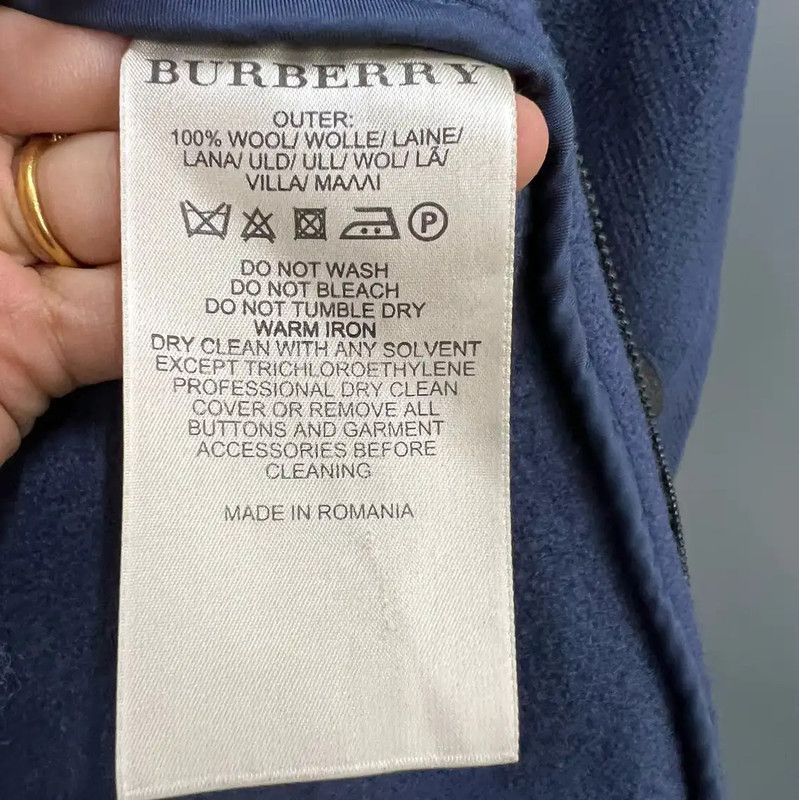 Burberry Burberry Men's Long Blue Coat for Spring Size US M / EU 48-50 / 2 - 3 Thumbnail