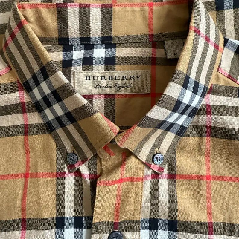 Burberry Burberry Men's Long Sleeve Cotton Check Shirt Size US M / EU 48-50 / 2 - 4 Thumbnail