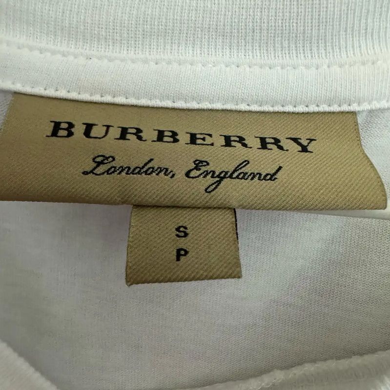 Burberry Burberry Men's White Cotton Logo T-Shirt Size US S / EU 44-46 / 1 - 4 Thumbnail
