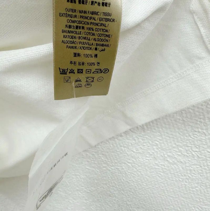 Burberry Burberry White Cotton Men's Short Sleeve Polo Size US S / EU 44-46 / 1 - 5 Thumbnail