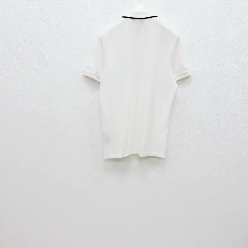 Burberry Burberry White Cotton Men's Short Sleeve Polo Size US S / EU 44-46 / 1 - 4 Thumbnail