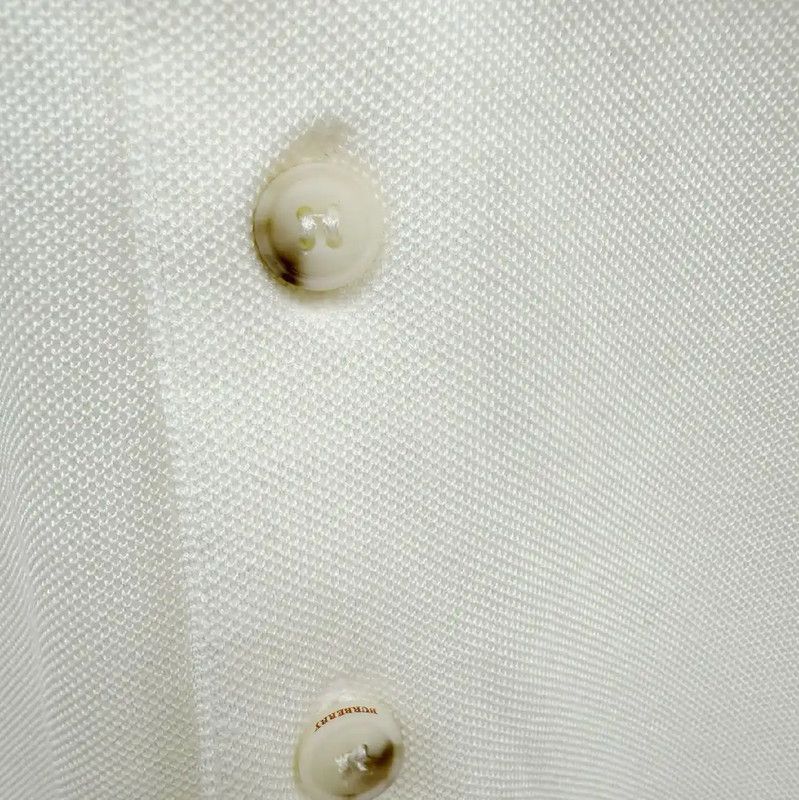 Burberry Burberry White Cotton Men's Short Sleeve Polo Size US S / EU 44-46 / 1 - 3 Thumbnail