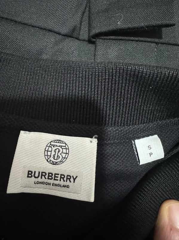 Burberry Burberry Black Cotton Embroidered Logo Polo Size US S / EU 44-46 / 1 - 4 Thumbnail