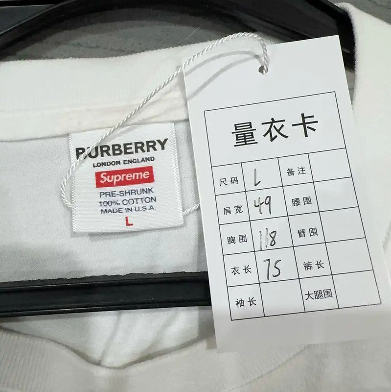 Burberry Burberry White Cotton Men’s T-Shirt Size US L / EU 52-54 / 3 - 3 Thumbnail
