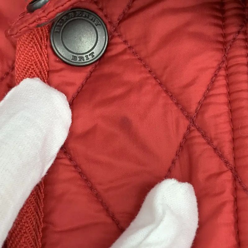 Burberry Burberry Red Quilted Nylon Jacket for Men Size US S / EU 44-46 / 1 - 9 Thumbnail