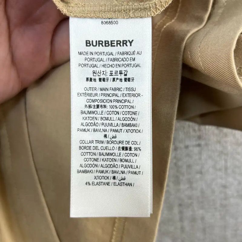 Burberry Burberry Khaki Cotton Graphic T-Shirt for Men Size US XXL / EU 58 / 5 - 5 Thumbnail