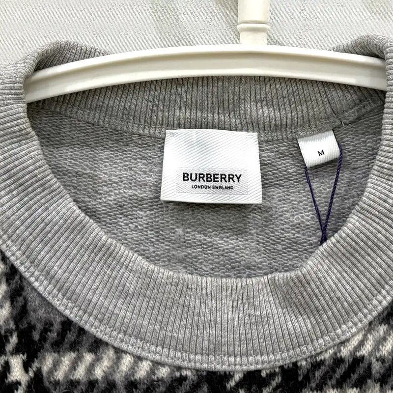 Burberry Burberry Gray Cotton Knit Sweater for Men Size US M / EU 48-50 / 2 - 6 Thumbnail