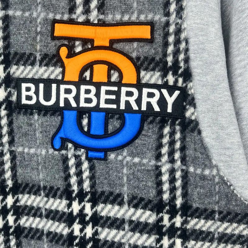 Burberry Burberry Gray Cotton Knit Sweater for Men Size US M / EU 48-50 / 2 - 5 Thumbnail