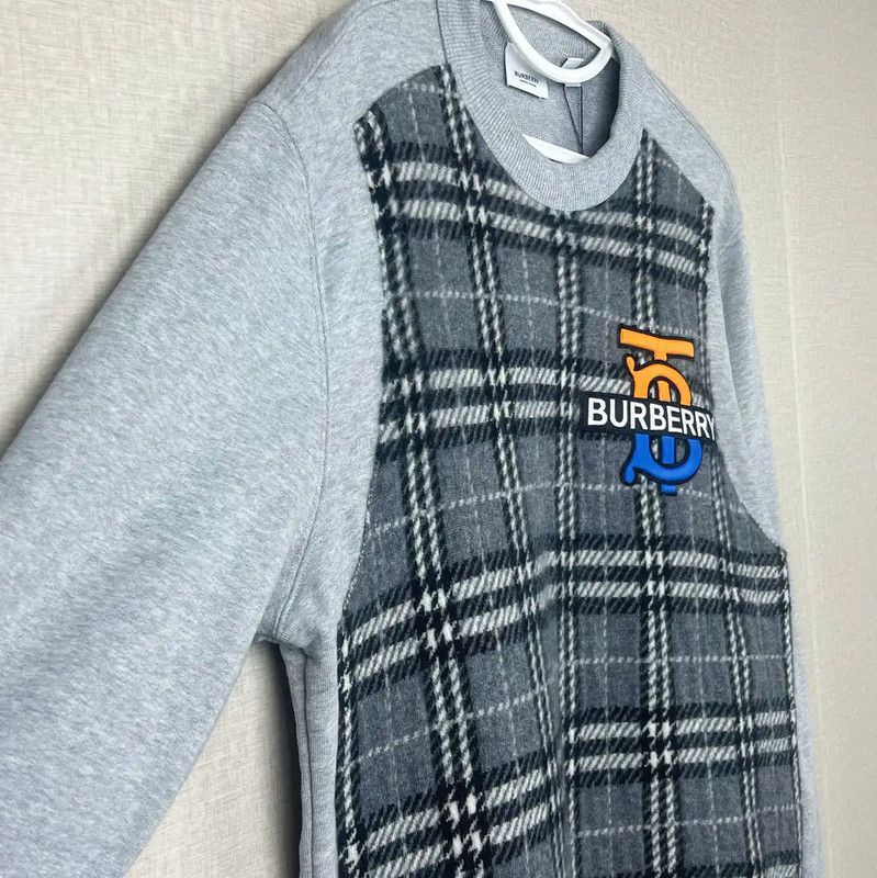 Burberry Burberry Gray Cotton Knit Sweater for Men Size US M / EU 48-50 / 2 - 3 Thumbnail