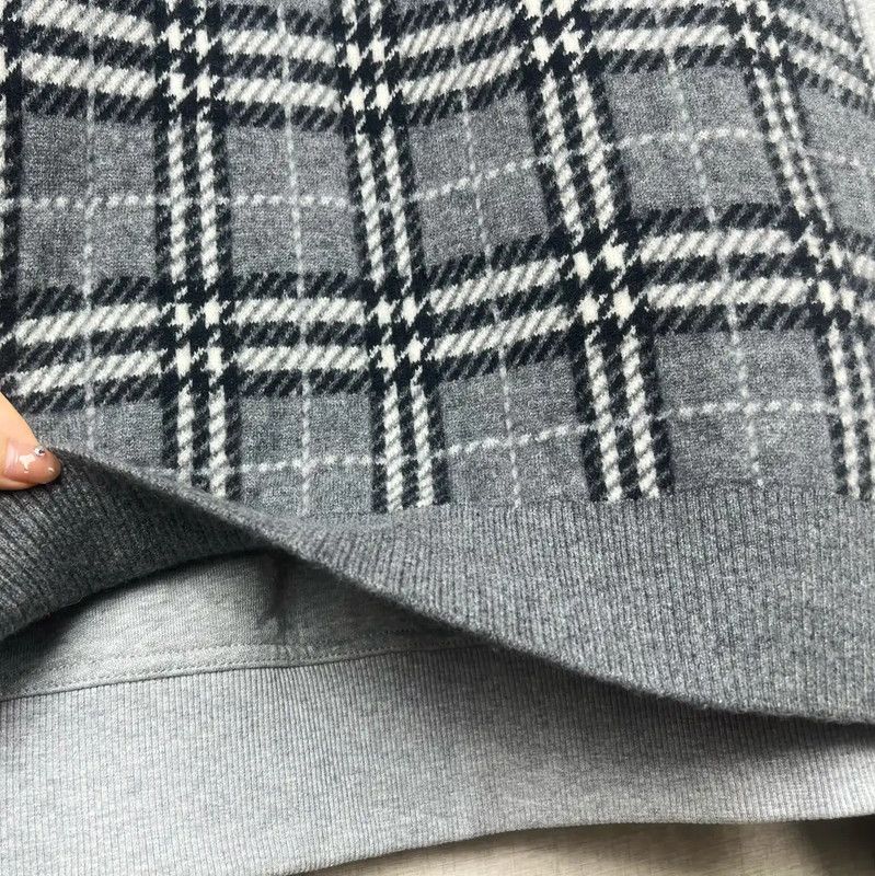 Burberry Burberry Gray Cotton Knit Sweater for Men Size US M / EU 48-50 / 2 - 4 Thumbnail