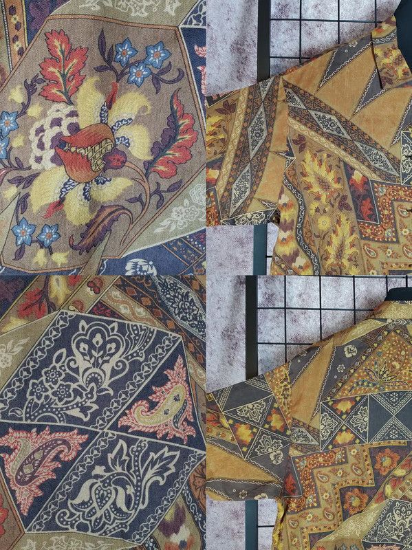 Burberry Burberry Brown Floral Print Short Sleeve Shirt Size US M / EU 48-50 / 2 - 6 Thumbnail