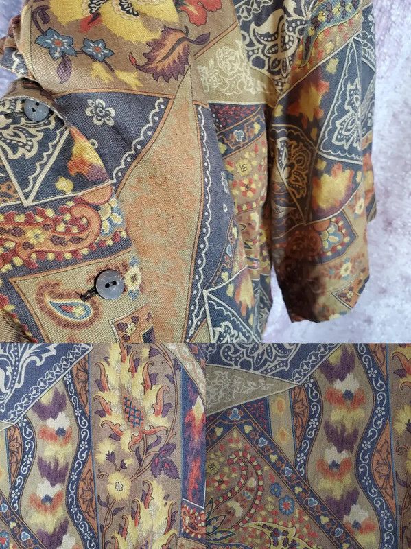 Burberry Burberry Brown Floral Print Short Sleeve Shirt Size US M / EU 48-50 / 2 - 9 Thumbnail