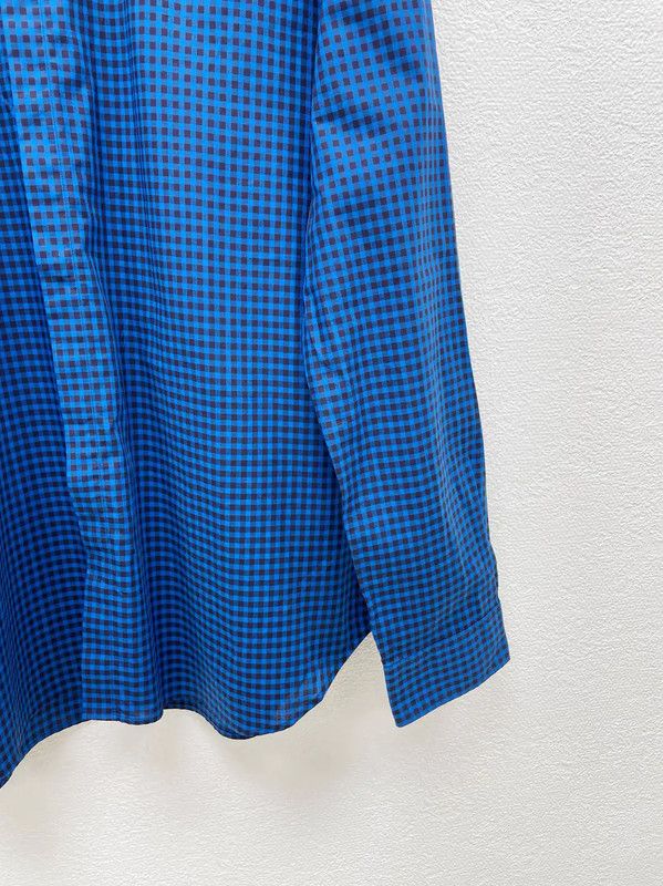 Burberry Burberry Men's Long Sleeve Blue Cotton Shirt Size US S / EU 44-46 / 1 - 3 Thumbnail