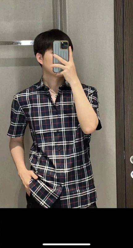 Burberry Burberry Short Sleeve Checkered Cotton Shirt Size US S / EU 44-46 / 1 - 9 Thumbnail