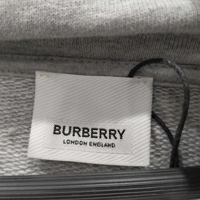 Burberry Burberry Men's Light Gray Cotton Hoodie Size US XL / EU 56 / 4 - 3 Thumbnail