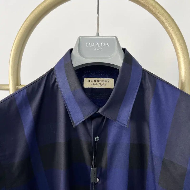 Burberry Burberry Men's Cotton Long Sleeve Shirt Size US M / EU 48-50 / 2 - 2 Thumbnail