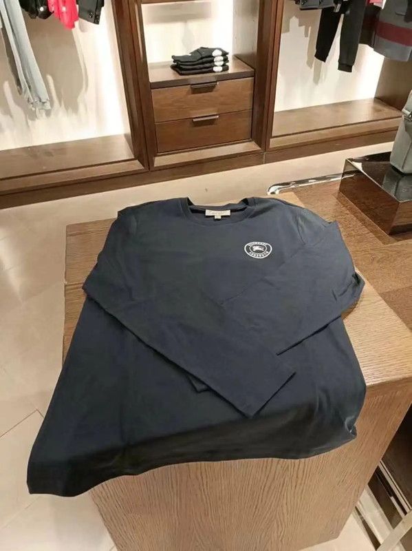 Burberry Burberry Blue Cotton Long Sleeve Sweatshirt Size US M / EU 48-50 / 2 - 2 Thumbnail