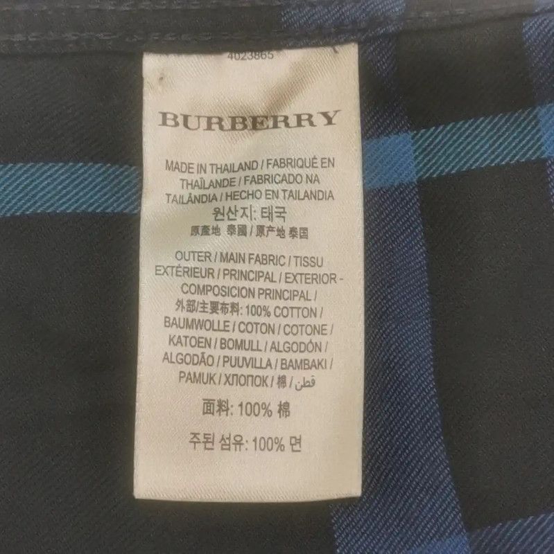 Burberry Burberry Men's Long Sleeve Plaid Shirt Size US M / EU 48-50 / 2 - 6 Thumbnail