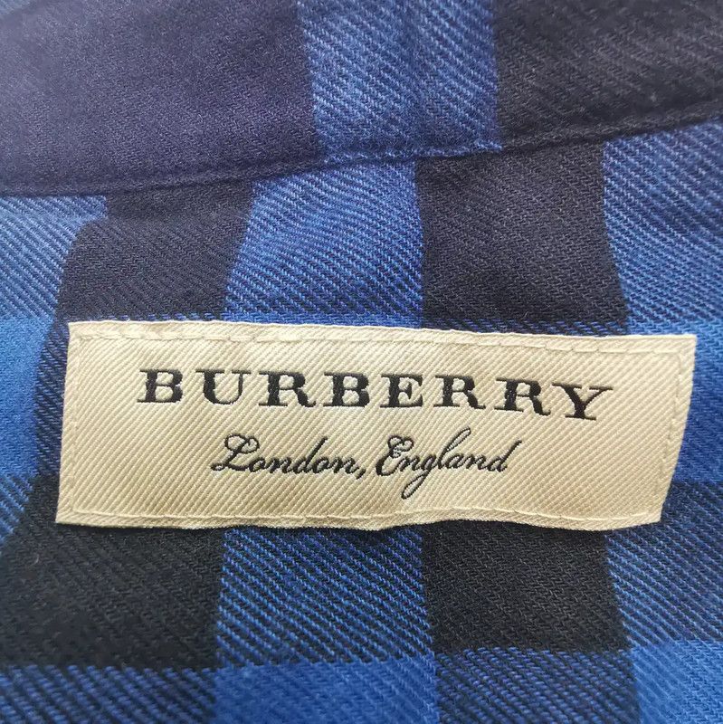 Burberry Burberry Men's Long Sleeve Plaid Shirt Size US M / EU 48-50 / 2 - 3 Thumbnail