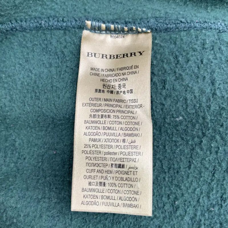 Burberry Burberry Men's Dark Green Cotton Sweatshirt Size US L / EU 52-54 / 3 - 6 Thumbnail