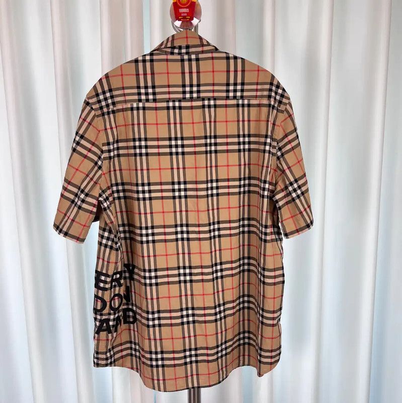 Burberry Burberry Beige Cotton Men's Shirt Size US M / EU 48-50 / 2 - 2 Thumbnail