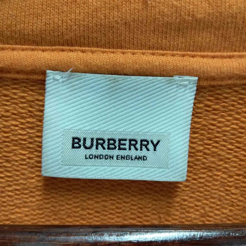 Burberry Burberry Orange Cotton Long Sleeve Hoodie Size US L / EU 52-54 / 3 - 4 Thumbnail
