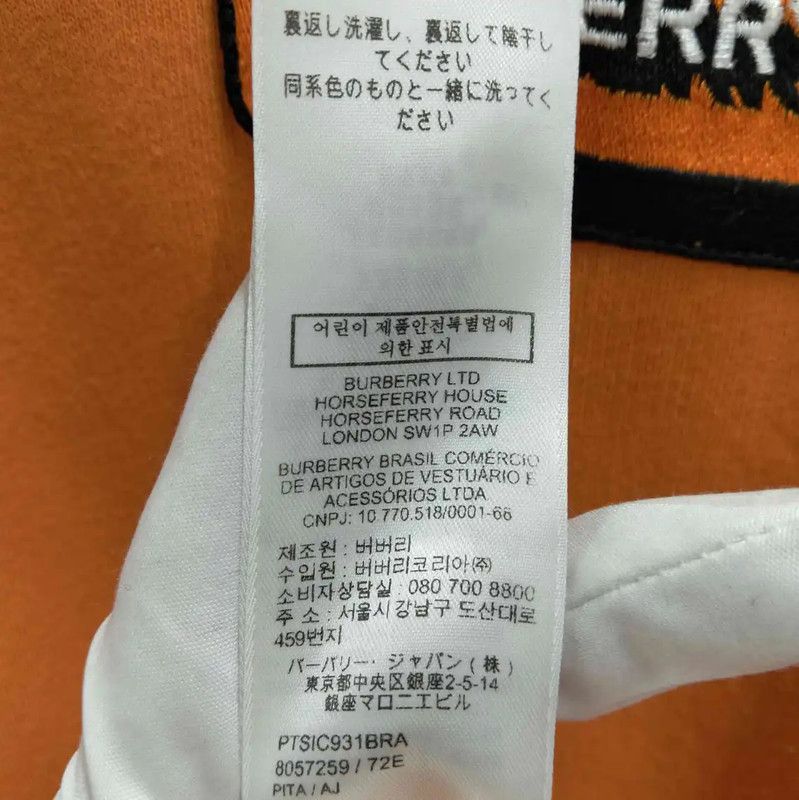 Burberry Burberry Orange Cotton Long Sleeve Hoodie Size US L / EU 52-54 / 3 - 8 Thumbnail