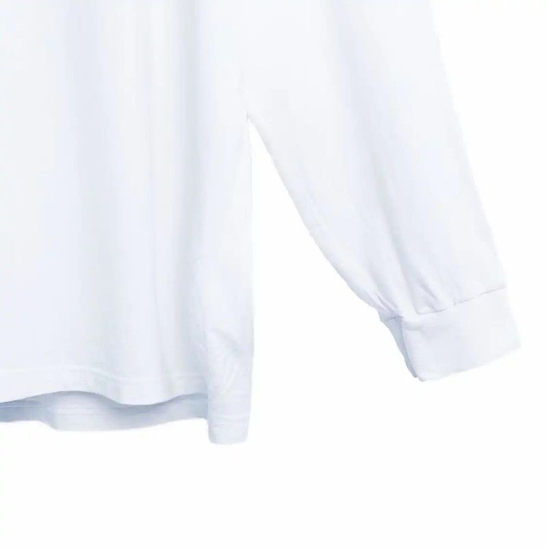 Burberry Burberry White Cotton Long Sleeve Tshirt Size US XL / EU 56 / 4 - 5 Thumbnail