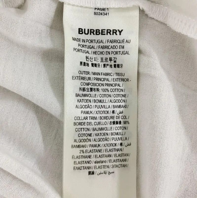 Burberry Burberry White Cotton Long Sleeve Tshirt Size US XL / EU 56 / 4 - 7 Thumbnail