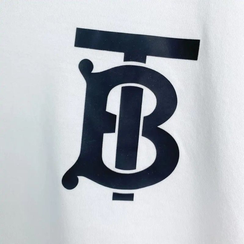 Burberry Burberry White Cotton Long Sleeve Tshirt Size US XL / EU 56 / 4 - 6 Thumbnail