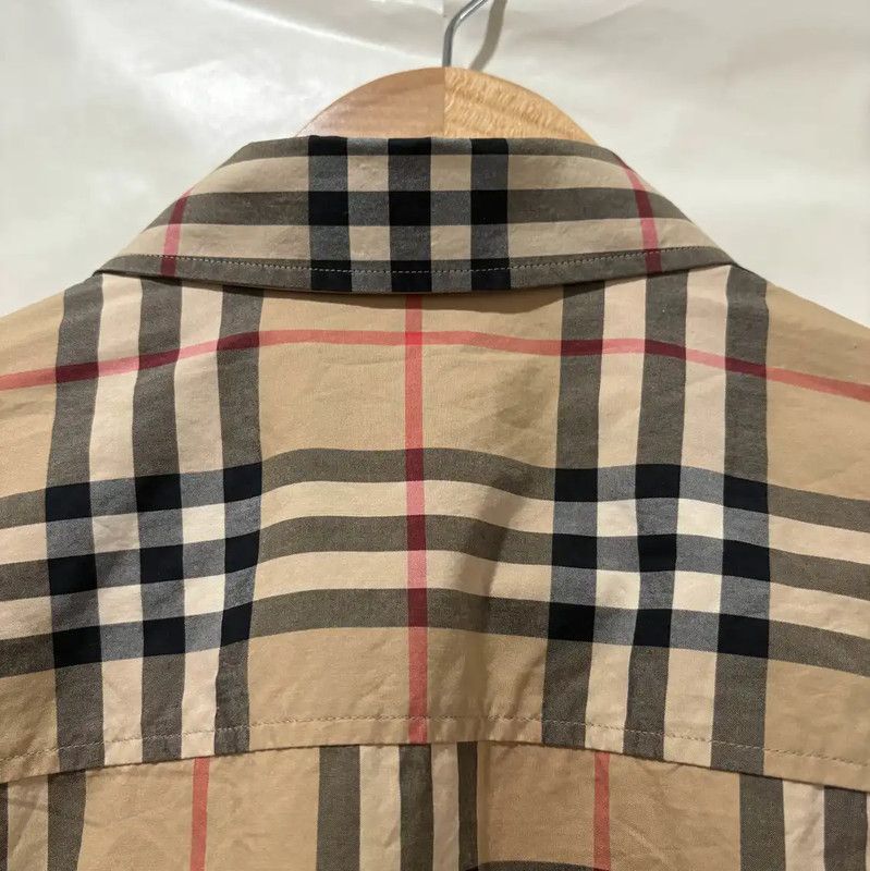Burberry Burberry Long Sleeve Khaki Cotton Embroidered Shirt Size US M / EU 48-50 / 2 - 4 Thumbnail