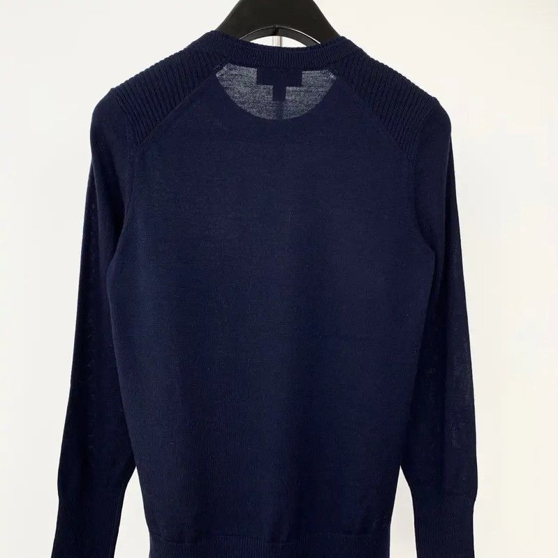 Burberry Burberry Men's Navy Blue Wool Knit Sweater Size US S / EU 44-46 / 1 - 2 Thumbnail